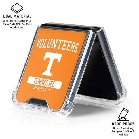 University of Tennessee-Knoxville Volunteers Galaxy Z Flip6 Clear Case